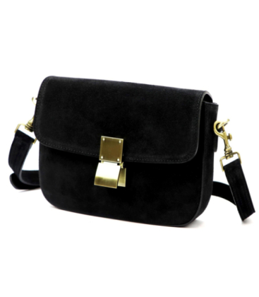 Fekete crossbody kézitáska 24-057-2